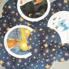 Gentle Universe Tarot Deck 78 Pcs Round Circular Tarot Cards Watercolor Art Witchcraft in Rigid Box, Double-embossed 8.8*8.8cm