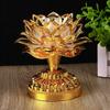 1Pc Colorful Lotus Lamp Led Lamp Electronic Changming Lotus Lamp Guanyin God of Wealth Offering Lamp Wholesale Buddha Lamp Buddhist Utensils