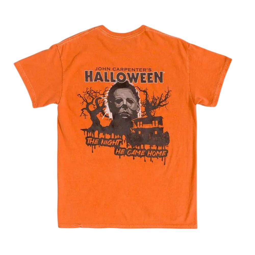 Halloween Unisex Adult The Night He Came Home Back Print T-Shirt