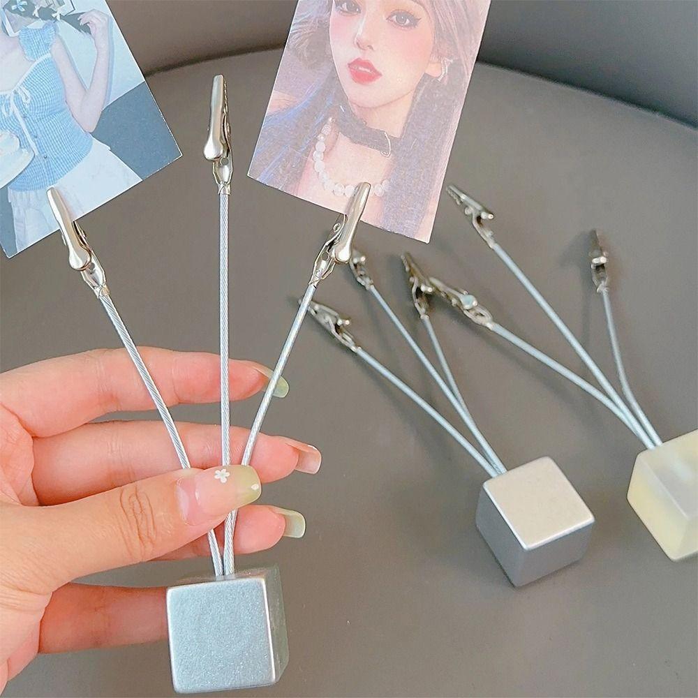 5PCS Three Head Alligator Clip Flexible Hose Photo Clip Stand  Birthday Wedding Party