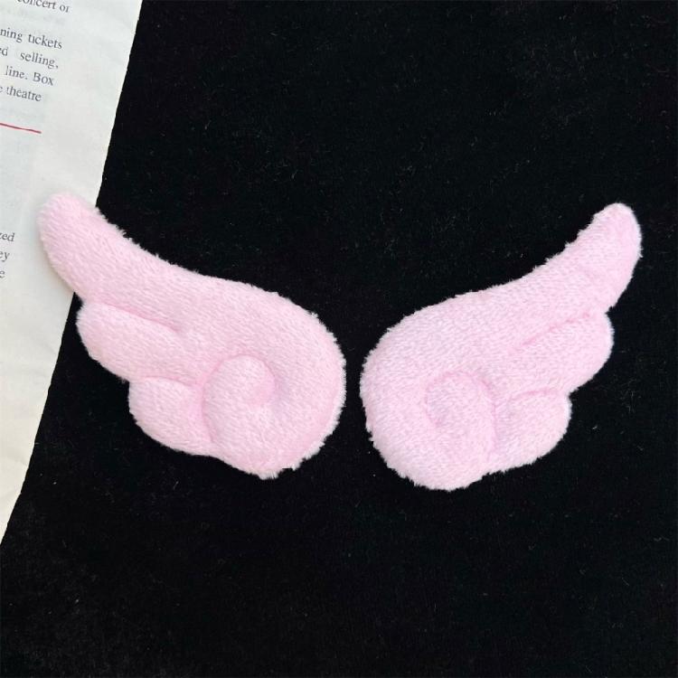Multipurpose Farbic Angel Wing Pin With Safety Closures for Stylish Outfits Bags Hat Costumes Decoration