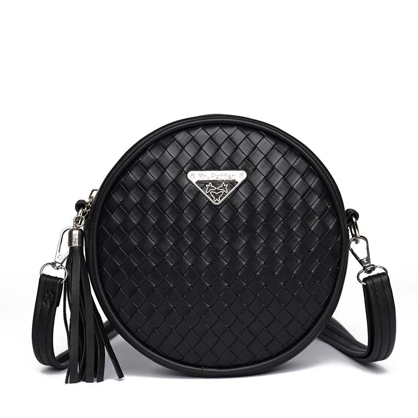 Bags for Women Knitted Bags for Autumn and Summer Girls Mini Tassels Small Round Bags Change Small Mobile Phone Bags Bags