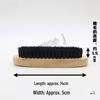 Hog Bristle Shoe Polish Brush with Solid Wood Handle - Soft Bristles for Cleaning and Polishing