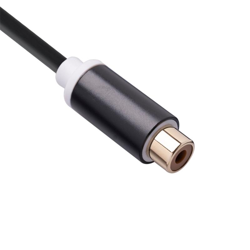 RCA Male To RCA Female Connector Jack Stereo Cable Y Plug 1 To 2 RCA Adapter Audio Aux Socket to Headphone Music