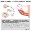 Penis Extender Penis Stretcher Enlarge Device Male Penis Length Enlargement Kit Length & Angle Adjustable Penis Training Device