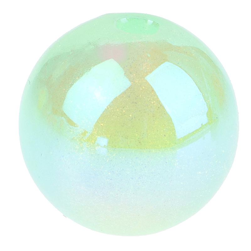 

10 шт. 16 мм светящиеся круглые бусины, блестящие блестящие бусины для изготовления ювелирных изделий, акриловые бусины