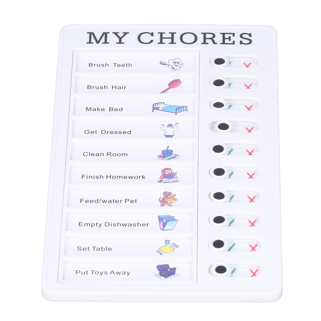 Chore Chart Memo Boards Portable Detachable Message Board Feel Comfortable PVC Kids Chore Chart for Kids Learn Planning