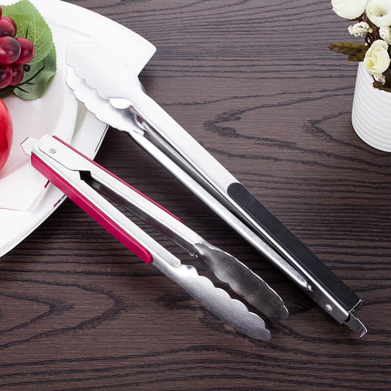 SMVP SUS304 Heat Insulated Barbecue Tongs, 16-inch