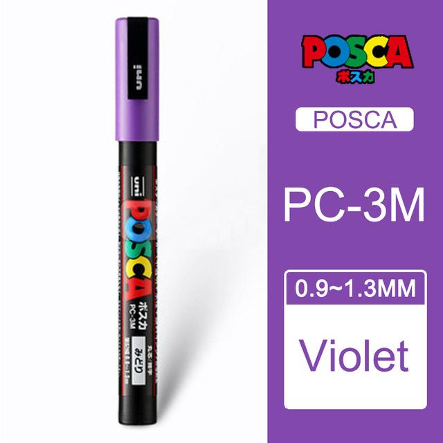Uni POSCA Marker Farbstift, 39 Farben PC-5M/44 PC-3M/36 PC-1M, Acryl Steinmalerei Zeichnen Graffitti Marker Kunstbedarf