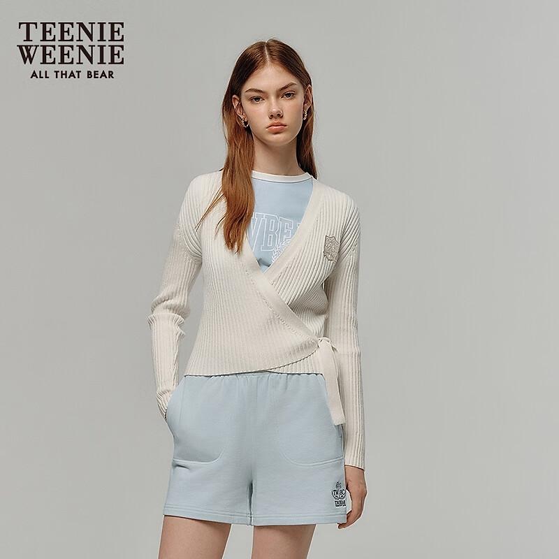 Teenie Weenie Women's Casual V-Neck Knit Cardigan