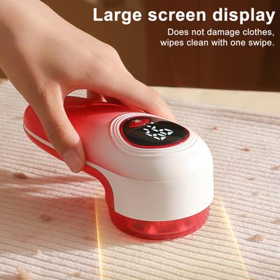 Rasoio per Tessuti Rimuovi Pelucchi Ricaricabile 6 Lame Rasoio per Vestiti Display LED Defuzzer per Maglioni Lana Cachemire Coperta Tenda Divano