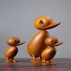 [HHT] Hochwertige Teakholz-Enten-Ornamente Niedliche Tierdekoration Enten Massivholzhandwerk Heimdekoration Kreative Feiertagsgeschenke
