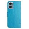For Motorola Moto G06 4G Case Wallet Stand Imprinted Butterfly Flower PU Leather Phone Cover