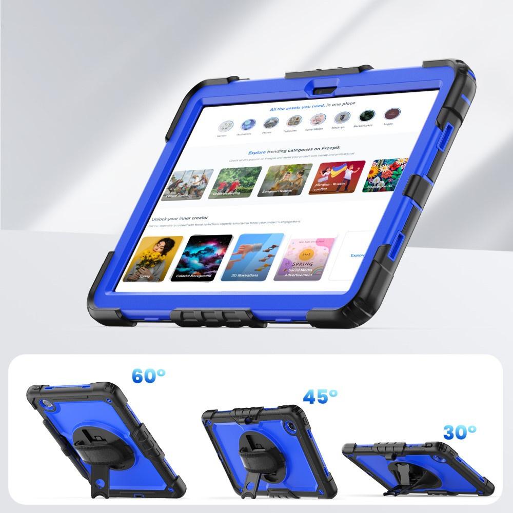 Armored case for Lenovo Tab M11, 360 protection with stylus holder, navy blue