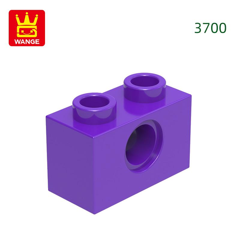 125Pcs/lot 3700 1x2 1 Hole Constructing Blocks MOC DIY Accessories Compatible With Bricks Children Toys Gift Box