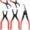 TOOLEAGUE 3Pcs Body Clip Pliers Set, 30 Degree And 80 Degree Push Pin Pliers,Panel Removal Plier, Automobile Upholstery Trim Clip Removal Tool