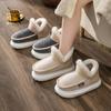 Bag Heel Cotton Slippers Winter Warm Thick-soled Indoor Home Couple Piled Thickened Autumn and Winter Cotton Shoes