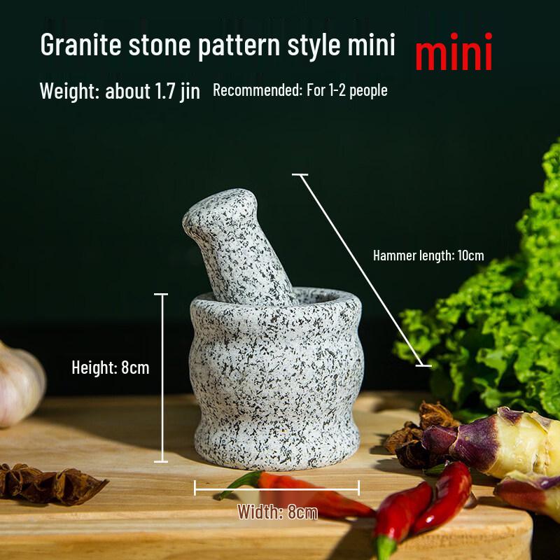 Yingtang Classic Mini Granite Mortar and Pestle