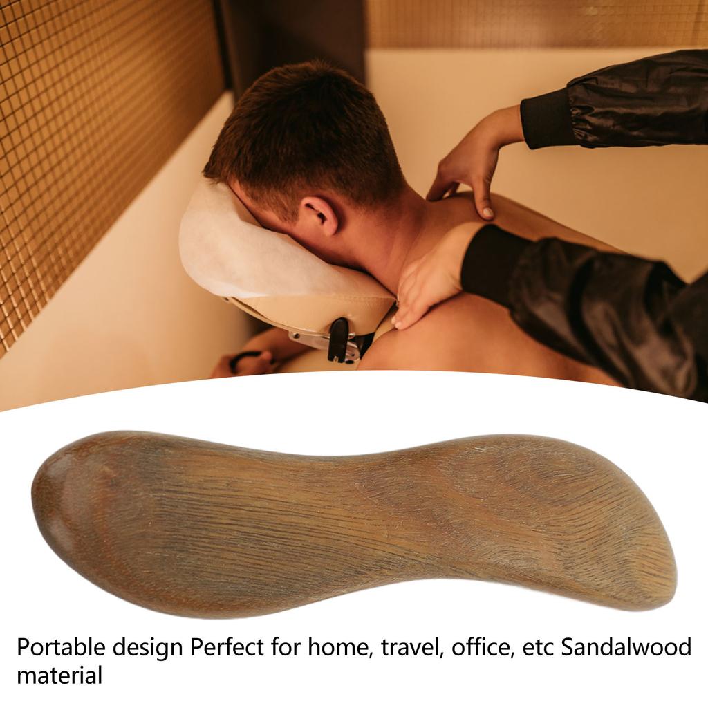 Sandelholz Gua Sha Werkzeug Tragbar Sicher Gesicht Hals Muskelentspannung Schaben Massage Werkzeug für Männer Frauen