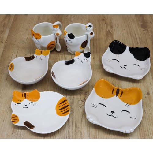 Yakushi Kiln Cat Spoon Nekobiyori Hanging Spoon (Mike)