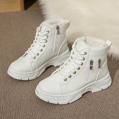 [Fanfna] 2025 automne nouvelles bottines pour femmes bottes Martin bottes de neige velours épaissi chaud semelle épaisse confortable