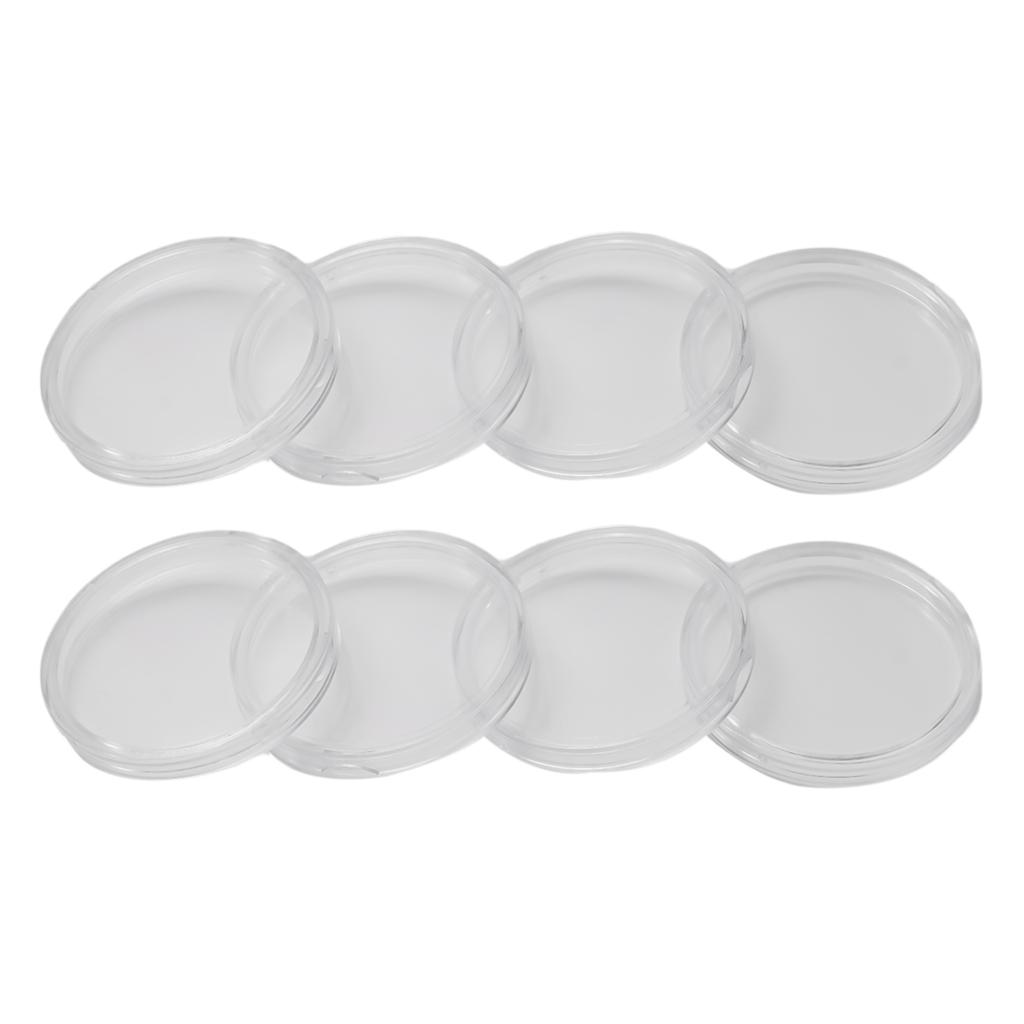 Coin Cases Coin Capsules Plastic Transparent 100pcs Coin Collection Coin Storage Box Coin Capsules Display Holder High Quality