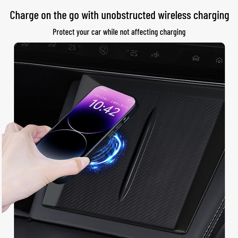 Anti-Slip Silicone Charging Mat & Console Protector for Model 3/Y/YL