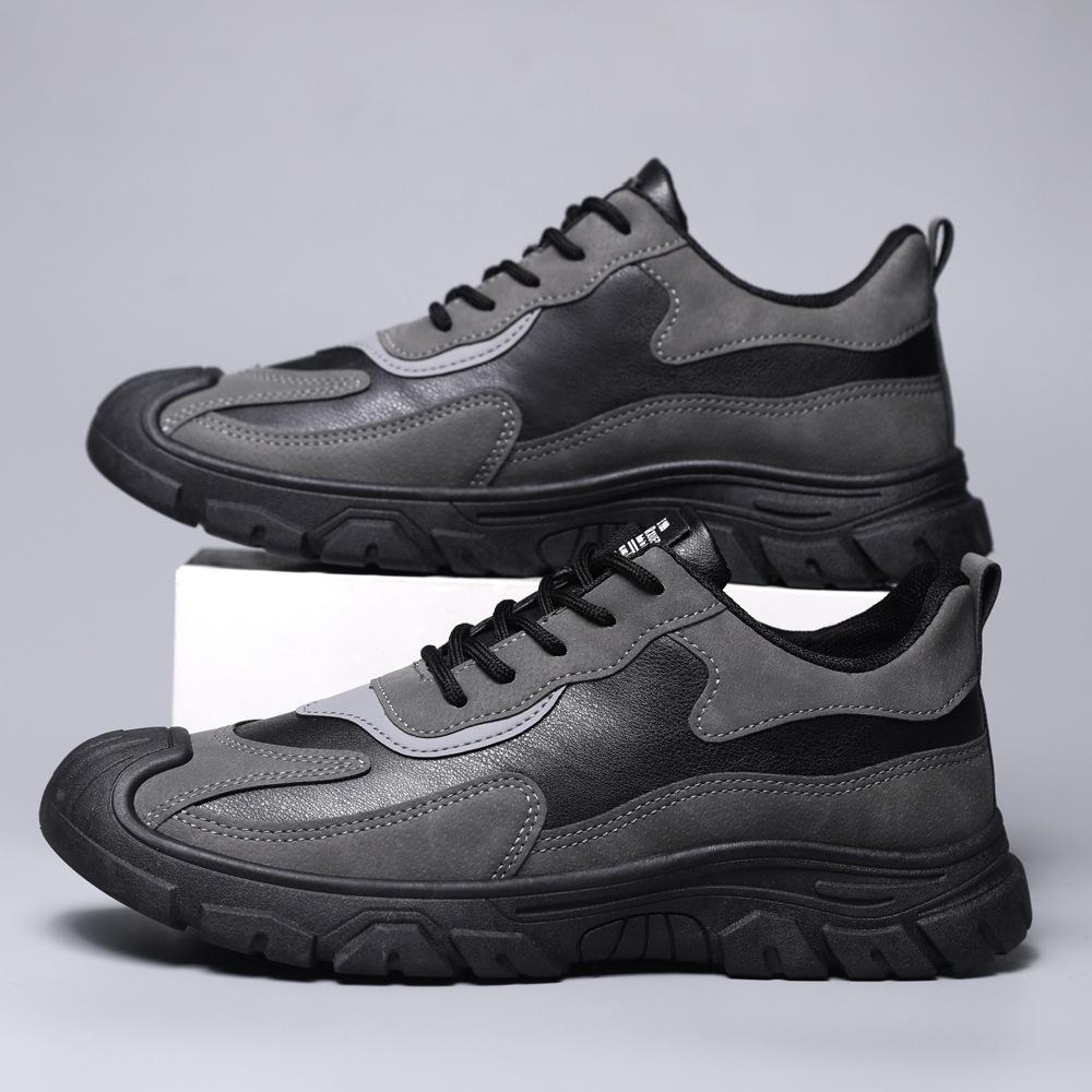 Chaussures de travail pour hommes hiver nouvelles chaussures en coton maille semelle souple respirantes légères mode simple velours épaissi chaussures de sport pour hommes