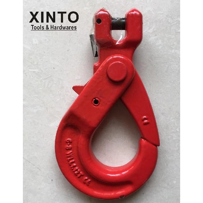 XINTO 1.12Ton G80 clevis self-locking marine hook, industrial grade rigging hardware forged alloy steel,boat anchor part 1.12Ton 1pc