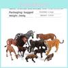 African Savanna Tiger Anteater Zebra Pvc Animal Models With Static Design For Wildlife Decor And Collecting