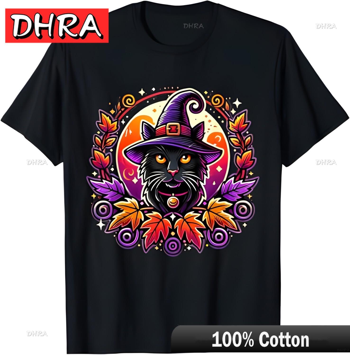 

Halloween Black Cat Witch Kawaii Pumpkin Women Unisex TShirt Graphic Tops Urban Cute Unique Shirts Tshirts for Unisex TShirt 4XL