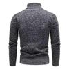 Herbst und Winter Rollkragen Samt Dick Pullover Pullover Unterhemd Herren Einfarbiges Oberteil
