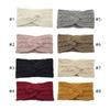 Fascia per capelli a treccia doppia europea e americana con paraorecchie - Accessorio per capelli in finta lana di visone per autunno/inverno caldo