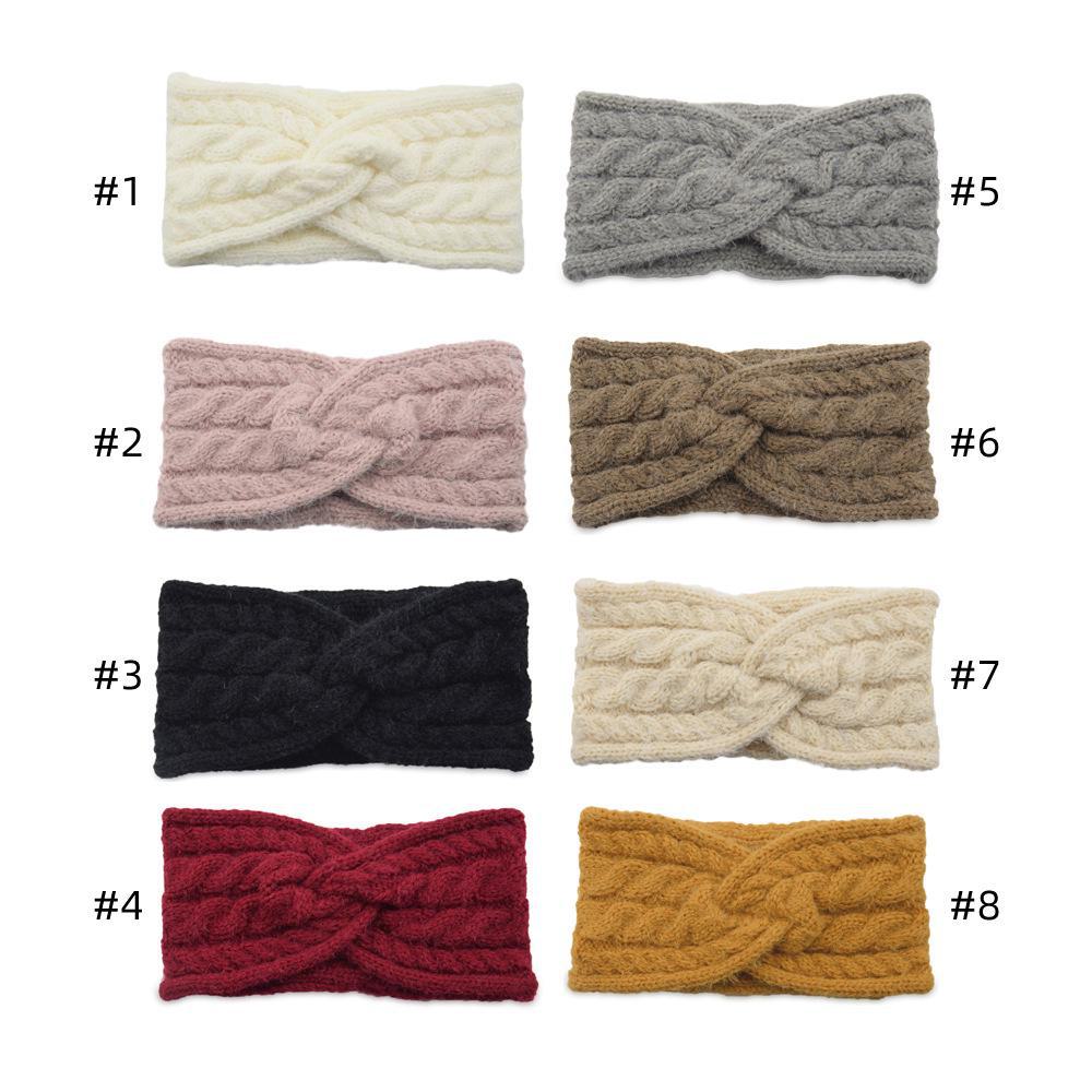 Fascia per capelli a treccia doppia europea e americana con paraorecchie - Accessorio per capelli in finta lana di visone per autunno/inverno caldo