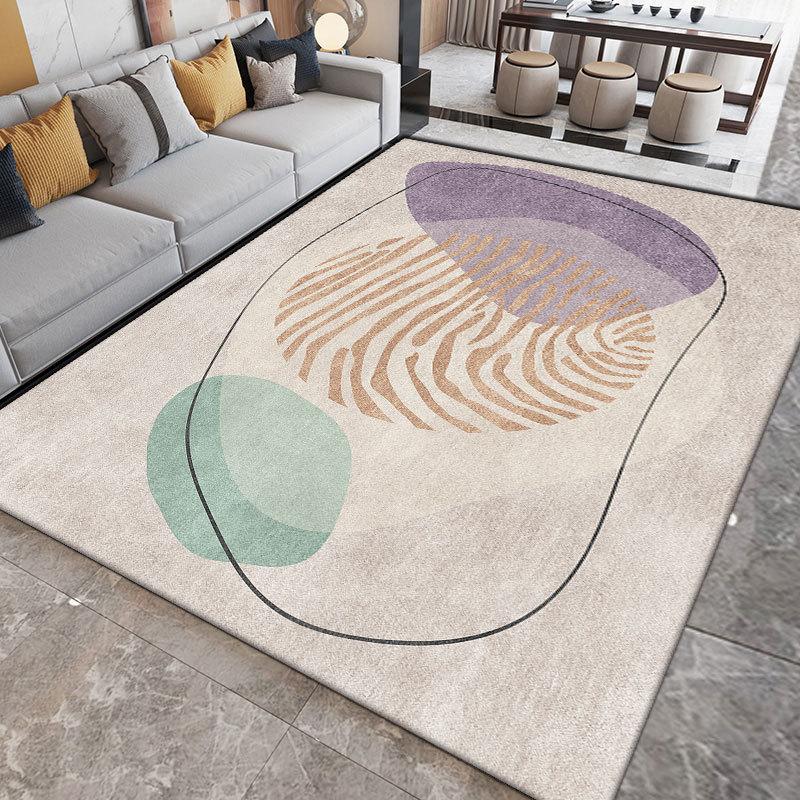 Living Room Carpet Ins Scandinavian Style Coffee Table Mat Household Full Wash-Free Teenage Girl Bedroom Bedside Rug
