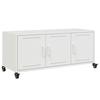 VidaXL TV Cabinet, Television Stand with Doors, TV Stand with Storage Living Room, White 100.5x39x43.5 846649