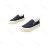 Men's Fashion Canvas Shoes 2025 Low-Top Thick-Heeled Slip-On Driving Lazy Shoes Casual Round Toe Breathable Summer Rubber Sole