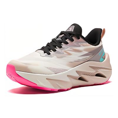 Chaussures de Course Basses Antidérapantes Durables Sneakers Femmes Blanc Gris Rose 122415536-3