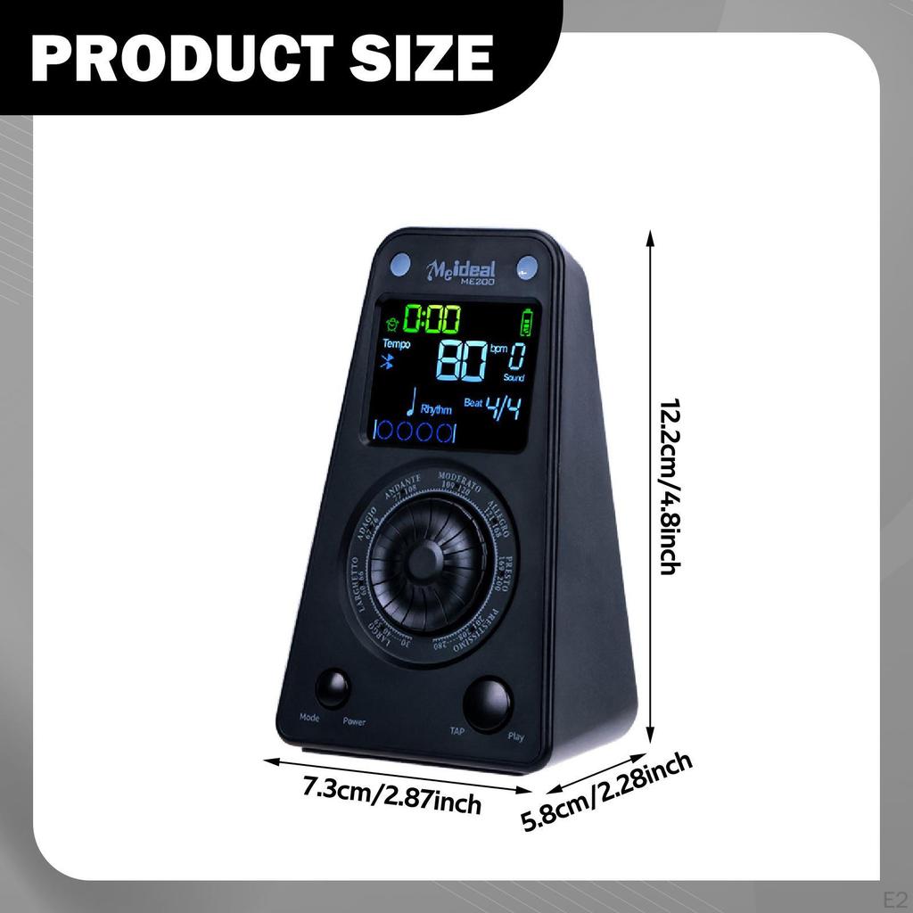 Digital Metronome for Piano Beat Tempo Adjustable Control with Timer Birthday Electronic