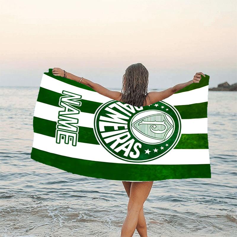 1pc Football22 Beach Towel with Custom Name, Beach/Swimming/Bath/Picnic/Camping Towel, Suitable for Seaside Beaches