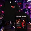 2025 Summer De La Rose Album Trendy Double Sided Print T-shirt Mens High Quality Oversized 100% Pure Cotton Printed T-shirt Y2k