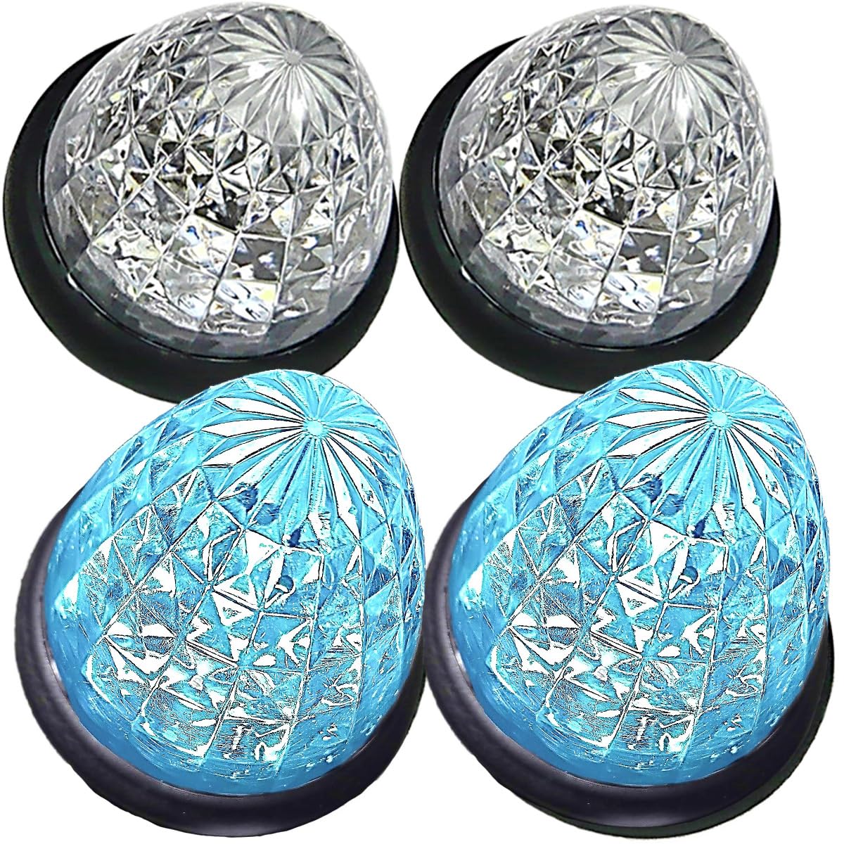 

Настраиваемый светодиодный габаритный фонарь для грузовика, боковой габаритный фонарь, 16 светодиодов, 24 В, универсальный, комплект из 4 штук синий