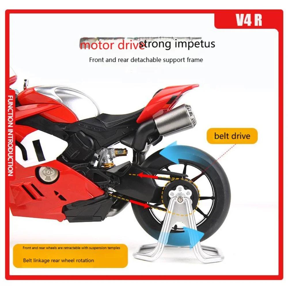 1/9 Ducati Panigale V4R High Performance Superbike Alloy Metal Diecast Model Motorcycle High Simulation Collectible Children Toy