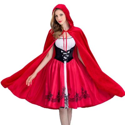 Adult Little Red Riding Hood Halloween & Christmas Cosplay Costume for Role Play & Stage