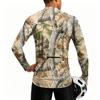 Men's Long Sleeve Cycling Jersey Breathable Quick Dry Half Zip Pullover Lightweight Athletic Top for Outdoor Sports