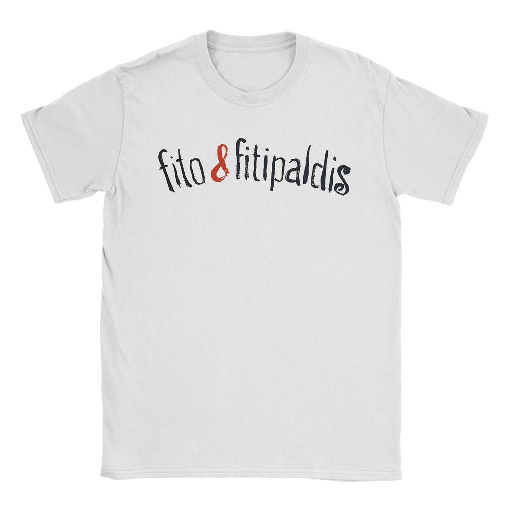 Unisex TShirt Fitos Fitipaldis Band Vintage Pure Cotton Tee Shirt Short Sleeve T Shirt Round Neck Clothing Gift Idea
