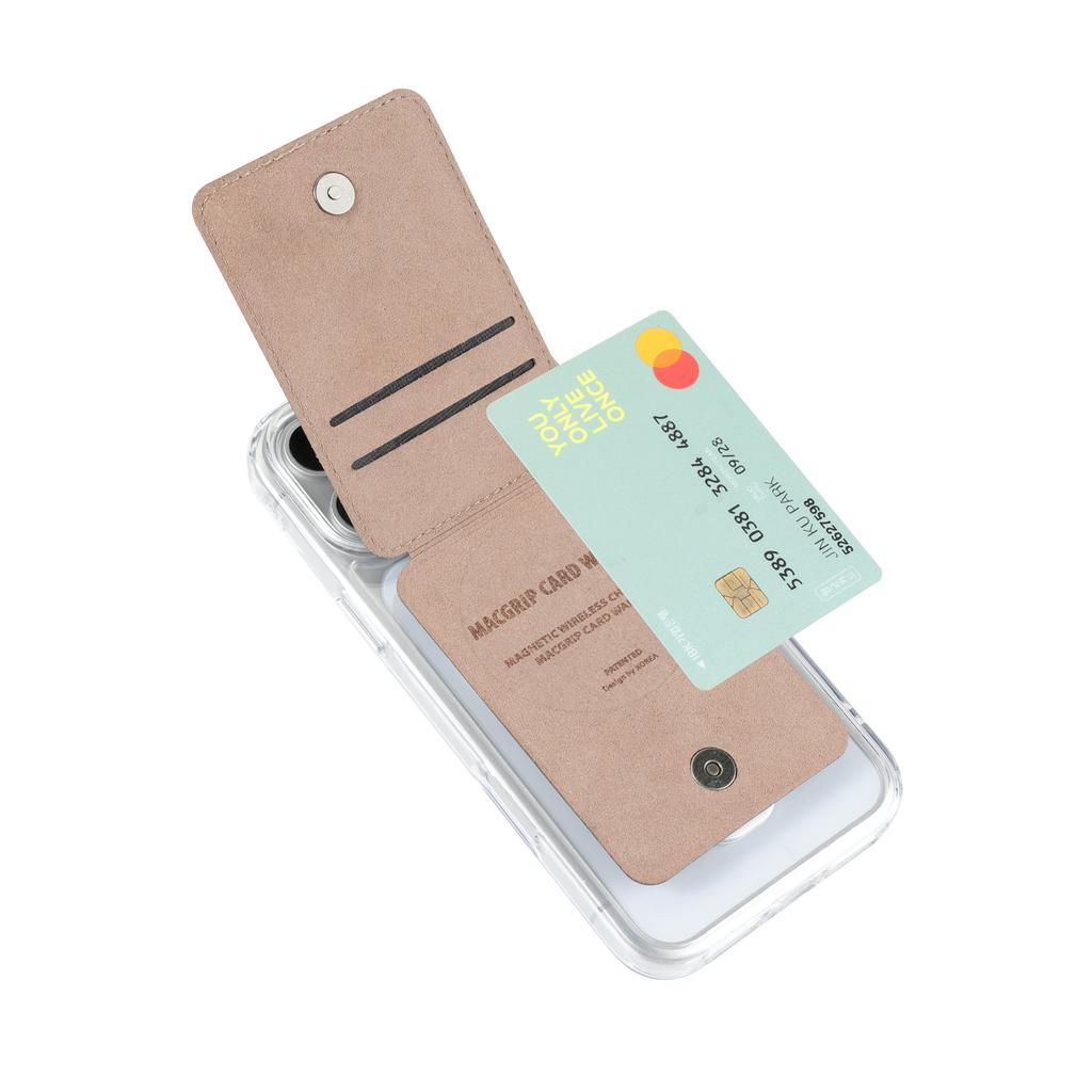 Magnetischer Handy-Kartenhalter zum Anstecken für iPhone 17 Pro Max 16 Plus 15 14 13 12 11 Ständer Bequemer Griff Unsichtbare Halterung