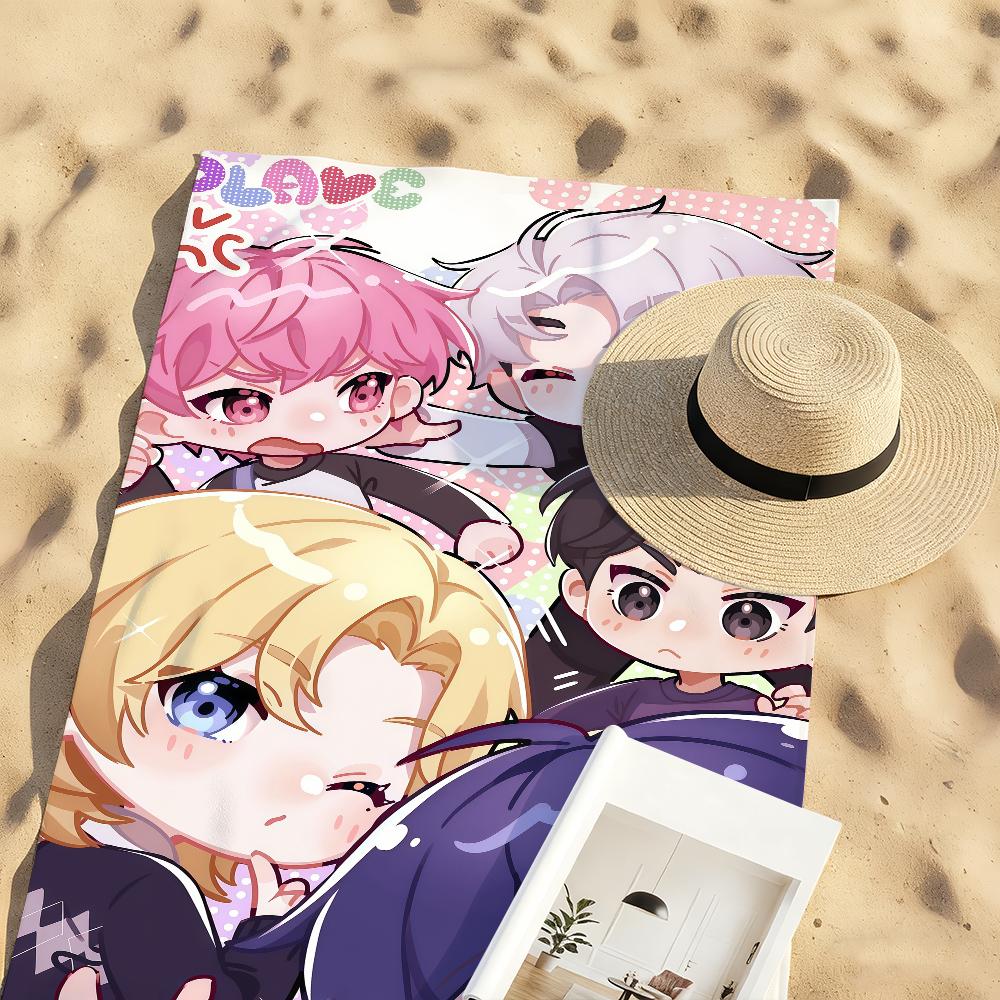 K-Kpop P-Plave Cartoon Anime Towel Quick Drying Beach Towels Are Suitable For Swimming Pools Camping Yoga And The Gym