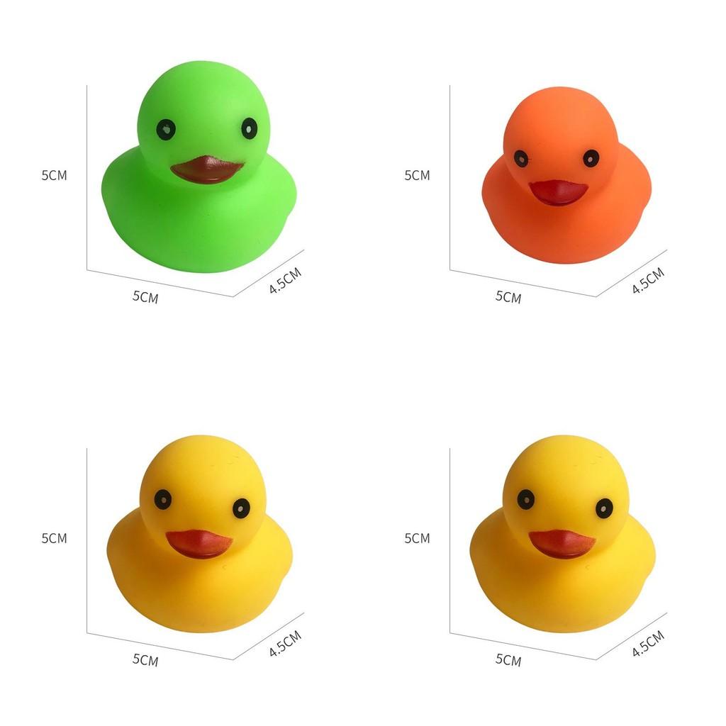 Colorful Small Yellow Duck Squeeze Toy For Swimming Play In Duckling Theme Pool