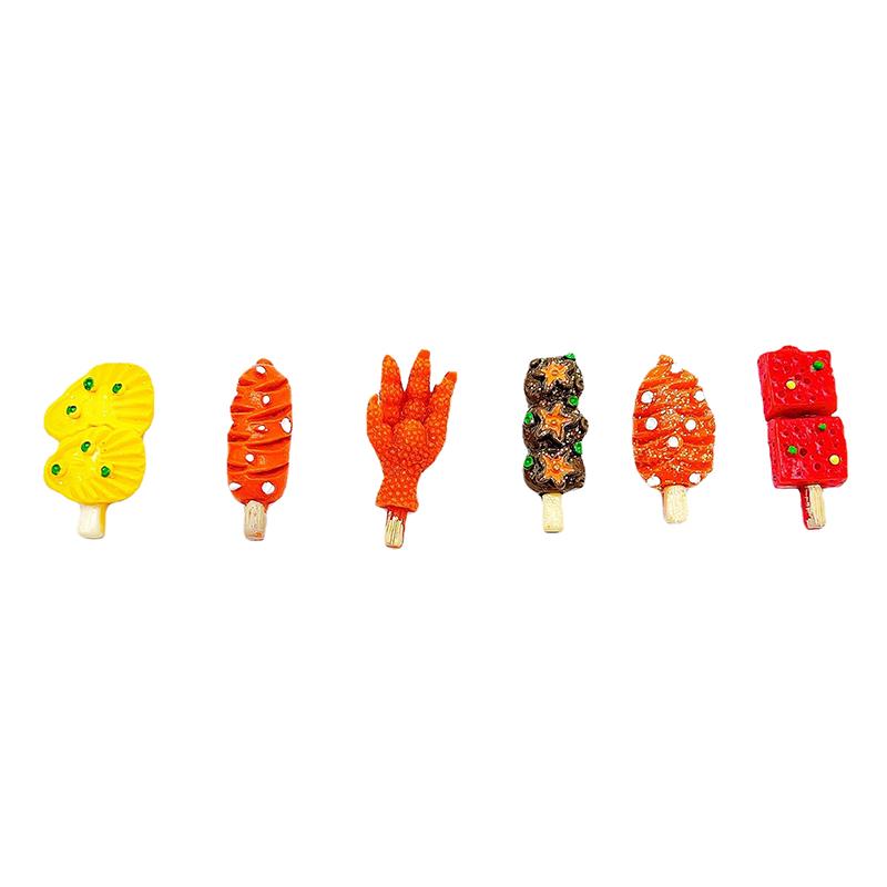 

5 шт. 1:12 кукольных домиков, миниатюрное барбекю, шашлык, мясо, запекание, креветки, пищевой декор